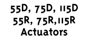 Model 55, 77, and 115 Actuators