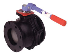 Cast Iron Ball Valve with Teflon(c)-Fused Ball